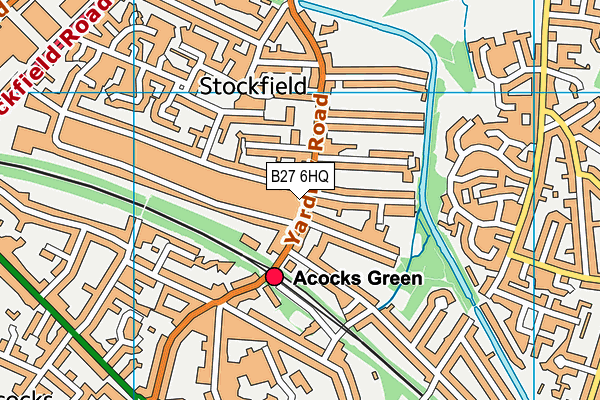 B27 6HQ map - OS VectorMap District (Ordnance Survey) B27 6HQ map - OS VectorMap District (Ordnance Survey)