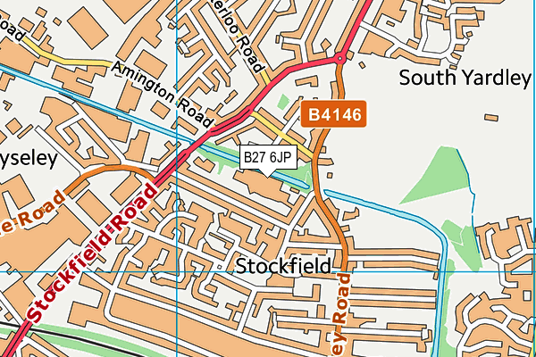 B27 6JP map - OS VectorMap District (Ordnance Survey) B27 6JP map - OS VectorMap District (Ordnance Survey)
