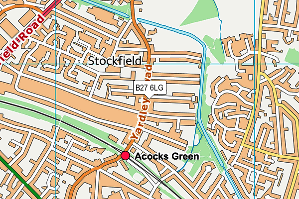 B27 6LG map - OS VectorMap District (Ordnance Survey) B27 6LG map - OS VectorMap District (Ordnance Survey)