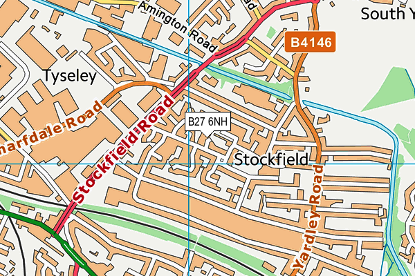 B27 6NH map - OS VectorMap District (Ordnance Survey) B27 6NH map - OS VectorMap District (Ordnance Survey)