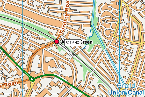 B27 6NQ map - OS VectorMap District (Ordnance Survey) B27 6NQ map - OS VectorMap District (Ordnance Survey)