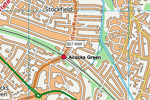 B27 6NW map - OS VectorMap District (Ordnance Survey) B27 6NW map - OS VectorMap District (Ordnance Survey)