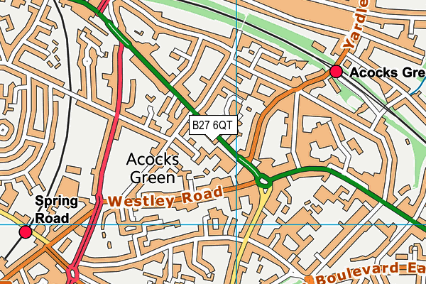 B27 6QT map - OS VectorMap District (Ordnance Survey) B27 6QT map - OS VectorMap District (Ordnance Survey)