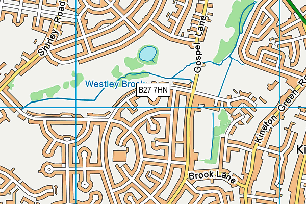 B27 7HN map - OS VectorMap District (Ordnance Survey) B27 7HN map - OS VectorMap District (Ordnance Survey)