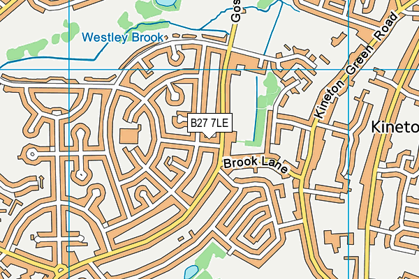 B27 7LE map - OS VectorMap District (Ordnance Survey) B27 7LE map - OS VectorMap District (Ordnance Survey)