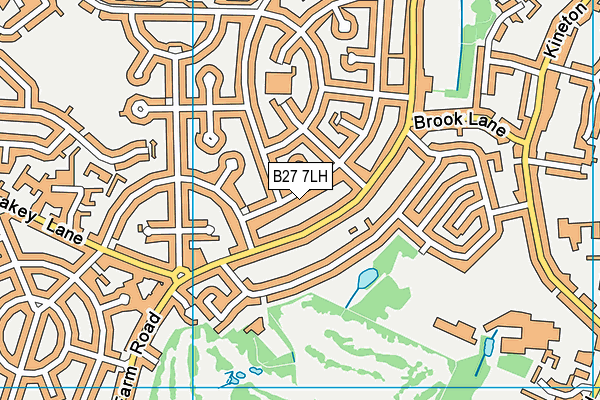 B27 7LH map - OS VectorMap District (Ordnance Survey) B27 7LH map - OS VectorMap District (Ordnance Survey)