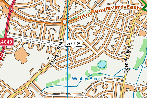 B27 7RA map - OS VectorMap District (Ordnance Survey) B27 7RA map - OS VectorMap District (Ordnance Survey)