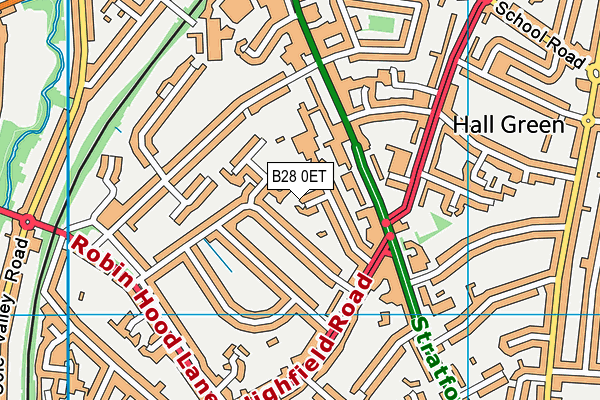 B28 0ET map - OS VectorMap District (Ordnance Survey) B28 0ET map - OS VectorMap District (Ordnance Survey)