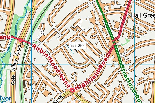 B28 0HF map - OS VectorMap District (Ordnance Survey) B28 0HF map - OS VectorMap District (Ordnance Survey)