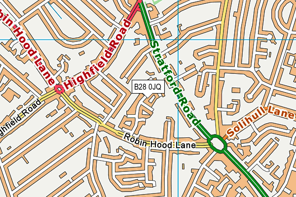 B28 0JQ map - OS VectorMap District (Ordnance Survey) B28 0JQ map - OS VectorMap District (Ordnance Survey)