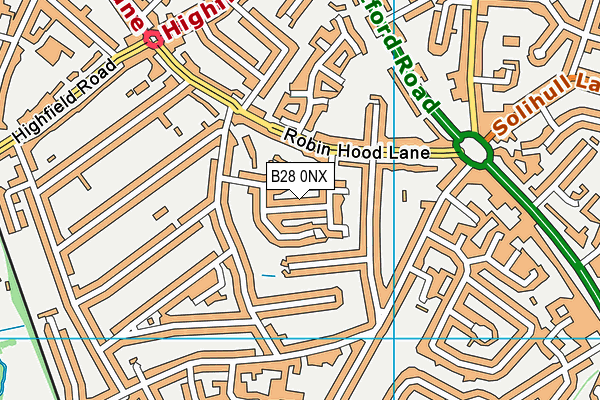B28 0NX map - OS VectorMap District (Ordnance Survey) B28 0NX map - OS VectorMap District (Ordnance Survey)