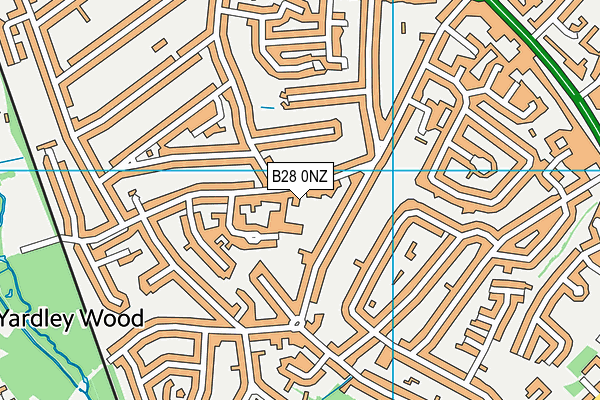 B28 0NZ map - OS VectorMap District (Ordnance Survey) B28 0NZ map - OS VectorMap District (Ordnance Survey)