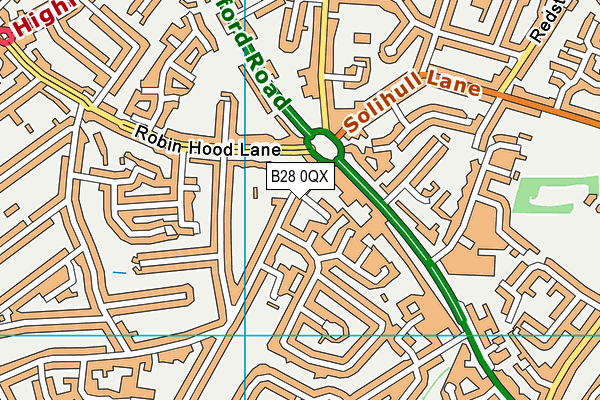 B28 0QX map - OS VectorMap District (Ordnance Survey) B28 0QX map - OS VectorMap District (Ordnance Survey)