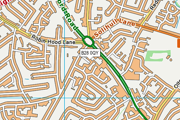 B28 0QY map - OS VectorMap District (Ordnance Survey) B28 0QY map - OS VectorMap District (Ordnance Survey)