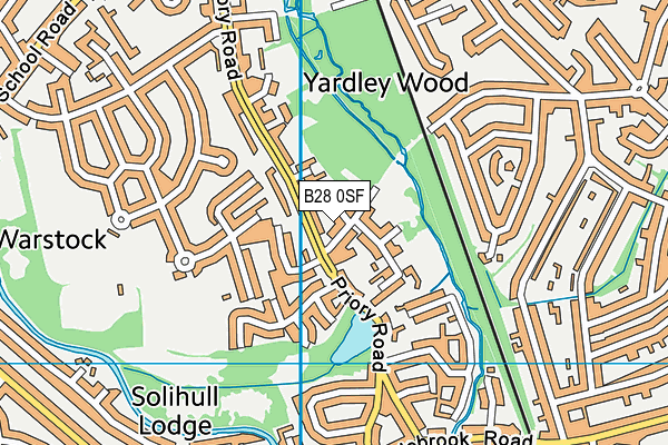 B28 0SF map - OS VectorMap District (Ordnance Survey) B28 0SF map - OS VectorMap District (Ordnance Survey)