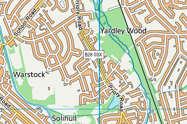 B28 0SX map - OS VectorMap District (Ordnance Survey) B28 0SX map - OS VectorMap District (Ordnance Survey)