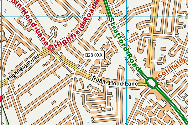 B28 0XX map - OS VectorMap District (Ordnance Survey) B28 0XX map - OS VectorMap District (Ordnance Survey)