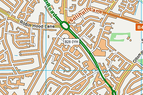 B28 0YH map - OS VectorMap District (Ordnance Survey) B28 0YH map - OS VectorMap District (Ordnance Survey)