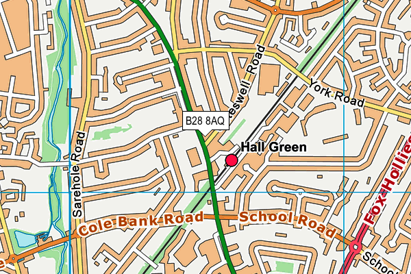 B28 8AQ map - OS VectorMap District (Ordnance Survey) B28 8AQ map - OS VectorMap District (Ordnance Survey)