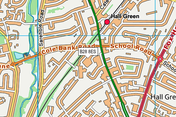 B28 8ES map - OS VectorMap District (Ordnance Survey)