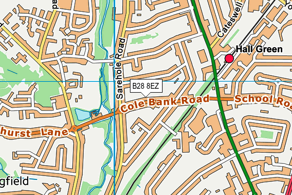 B28 8EZ map - OS VectorMap District (Ordnance Survey) B28 8EZ map - OS VectorMap District (Ordnance Survey)