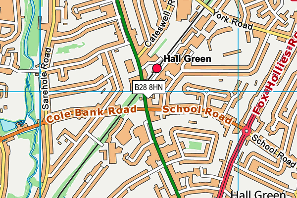 B28 8HN map - OS VectorMap District (Ordnance Survey) B28 8HN map - OS VectorMap District (Ordnance Survey)