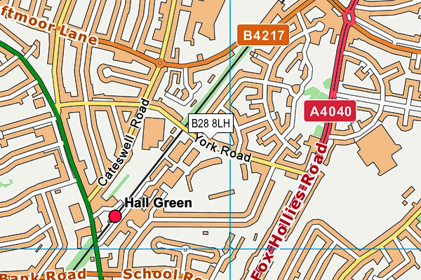 B28 8LH map - OS VectorMap District (Ordnance Survey) B28 8LH map - OS VectorMap District (Ordnance Survey)
