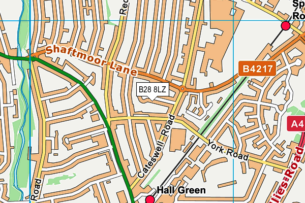 B28 8LZ map - OS VectorMap District (Ordnance Survey) B28 8LZ map - OS VectorMap District (Ordnance Survey)