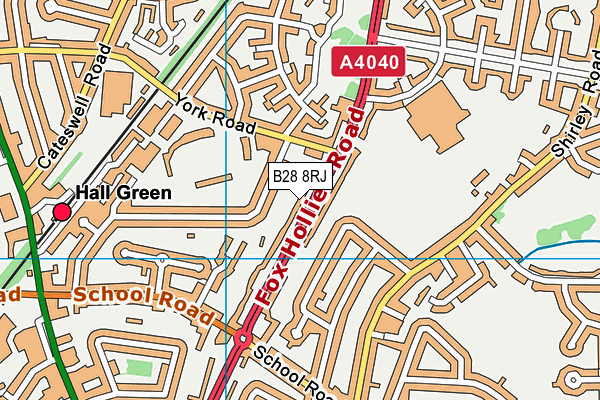 B28 8RJ map - OS VectorMap District (Ordnance Survey) B28 8RJ map - OS VectorMap District (Ordnance Survey)