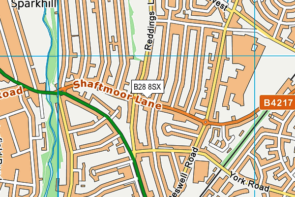 B28 8SX map - OS VectorMap District (Ordnance Survey) B28 8SX map - OS VectorMap District (Ordnance Survey)