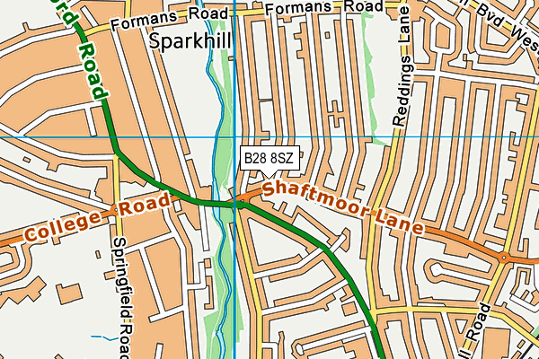 B28 8SZ map - OS VectorMap District (Ordnance Survey) B28 8SZ map - OS VectorMap District (Ordnance Survey)