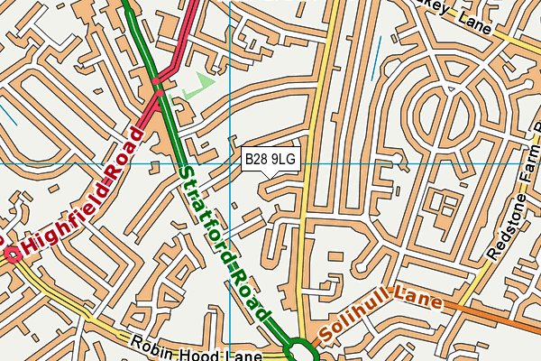 B28 9LG map - OS VectorMap District (Ordnance Survey) B28 9LG map - OS VectorMap District (Ordnance Survey)