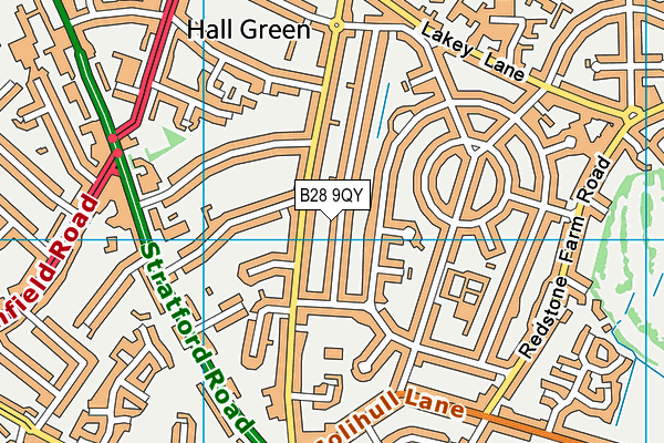 B28 9QY map - OS VectorMap District (Ordnance Survey) B28 9QY map - OS VectorMap District (Ordnance Survey)