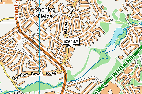 B29 4BW map - OS VectorMap District (Ordnance Survey) B29 4BW map - OS VectorMap District (Ordnance Survey)