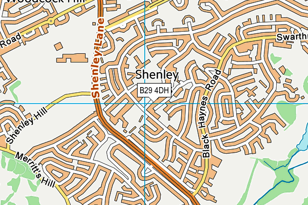 B29 4DH map - OS VectorMap District (Ordnance Survey) B29 4DH map - OS VectorMap District (Ordnance Survey)