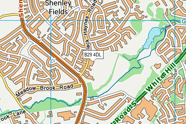 B29 4DL map - OS VectorMap District (Ordnance Survey) B29 4DL map - OS VectorMap District (Ordnance Survey)