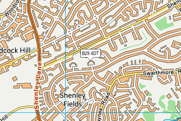 B29 4DT map - OS VectorMap District (Ordnance Survey) B29 4DT map - OS VectorMap District (Ordnance Survey)