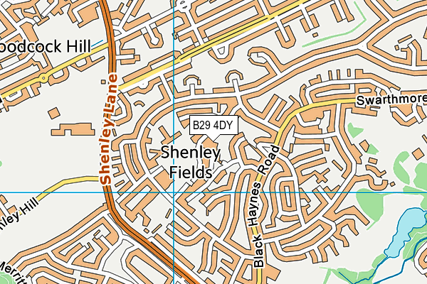 B29 4DY map - OS VectorMap District (Ordnance Survey) B29 4DY map - OS VectorMap District (Ordnance Survey)