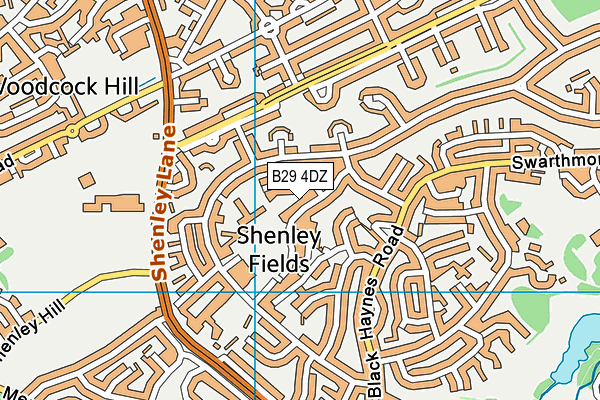 B29 4DZ map - OS VectorMap District (Ordnance Survey) B29 4DZ map - OS VectorMap District (Ordnance Survey)