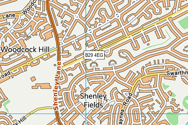 B29 4EG map - OS VectorMap District (Ordnance Survey) B29 4EG map - OS VectorMap District (Ordnance Survey)