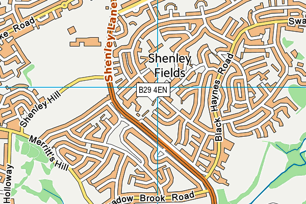 B29 4EN map - OS VectorMap District (Ordnance Survey) B29 4EN map - OS VectorMap District (Ordnance Survey)