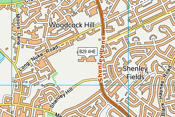 B29 4HE map - OS VectorMap District (Ordnance Survey) B29 4HE map - OS VectorMap District (Ordnance Survey)