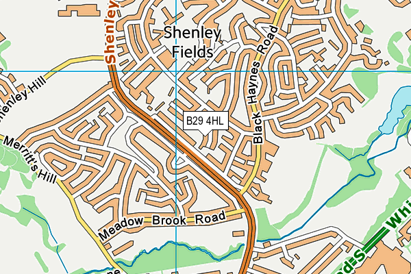 B29 4HL map - OS VectorMap District (Ordnance Survey) B29 4HL map - OS VectorMap District (Ordnance Survey)