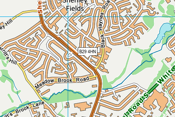 B29 4HN map - OS VectorMap District (Ordnance Survey) B29 4HN map - OS VectorMap District (Ordnance Survey)