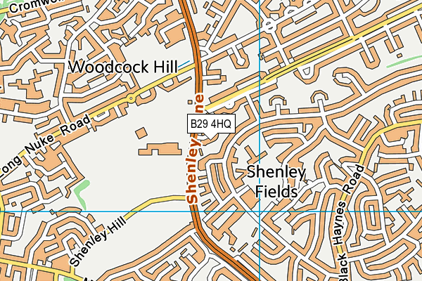 B29 4HQ map - OS VectorMap District (Ordnance Survey) B29 4HQ map - OS VectorMap District (Ordnance Survey)