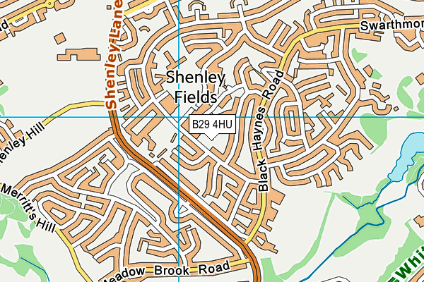 B29 4HU map - OS VectorMap District (Ordnance Survey) B29 4HU map - OS VectorMap District (Ordnance Survey)