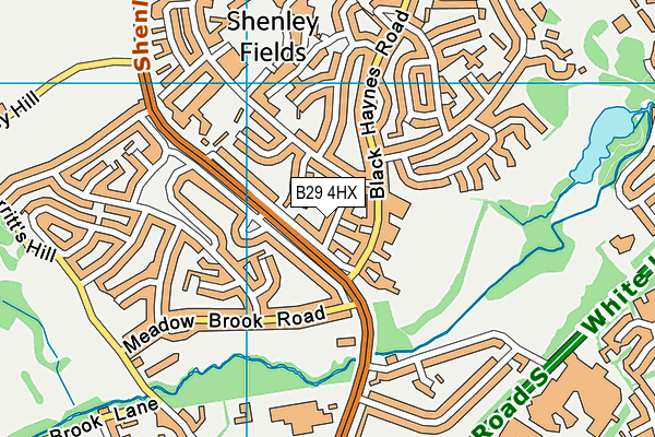 B29 4HX map - OS VectorMap District (Ordnance Survey) B29 4HX map - OS VectorMap District (Ordnance Survey)
