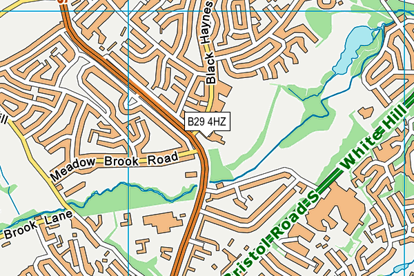 B29 4HZ map - OS VectorMap District (Ordnance Survey) B29 4HZ map - OS VectorMap District (Ordnance Survey)