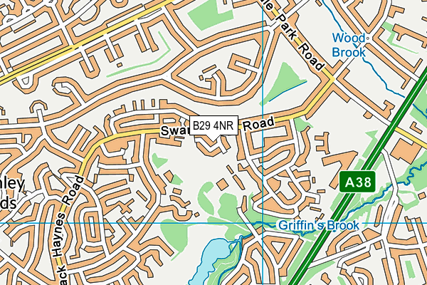B29 4NR map - OS VectorMap District (Ordnance Survey) B29 4NR map - OS VectorMap District (Ordnance Survey)