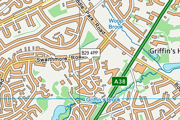 B29 4PP map - OS VectorMap District (Ordnance Survey) B29 4PP map - OS VectorMap District (Ordnance Survey)